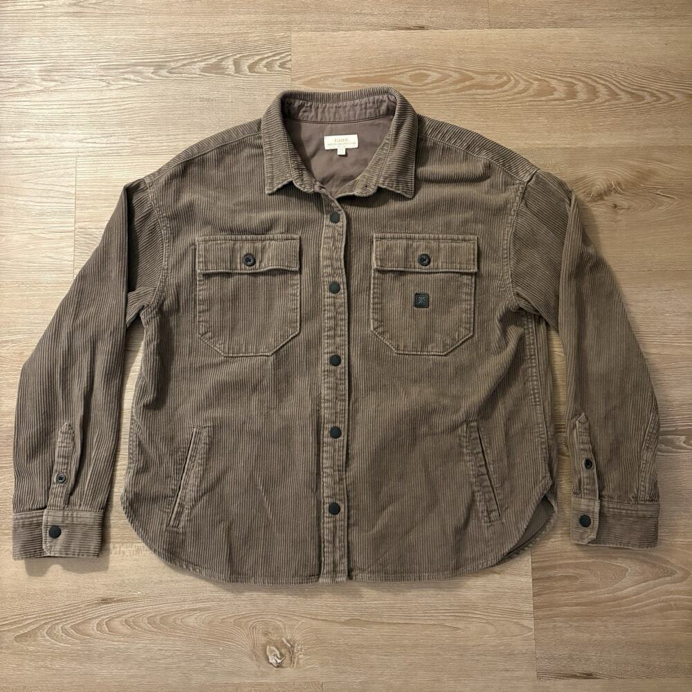 Roark Amberley Shirt Jacket Shacket Womens Medium Brown Corduroy Outdoors